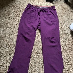 Heart soul purple scrub pants